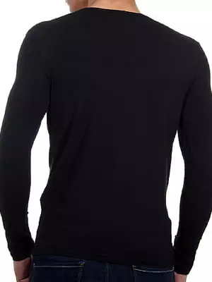 Мужская  черная футболка с длинными рукавами Doreanse Long Sleeve 2920c01